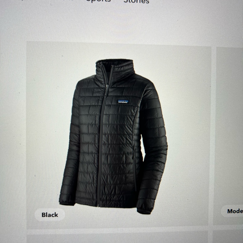 Patagonia women nano black jacket.